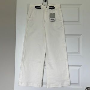 Everlane Wide Leg Crop NWT Bone sz 6